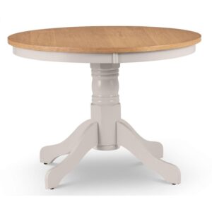 Dagan Wooden Dining Table Round In Grey And Oak