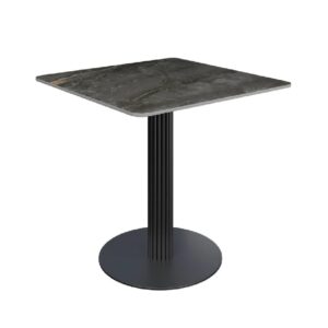 Cadillac Ceramic Square Dining Table In Gloss Grey