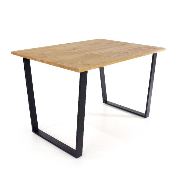 Tilston Wooden Small Rectangular Dining Table In Oak And Black