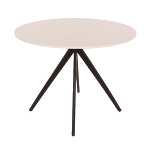 Arta Wooden Round Dining Table In White