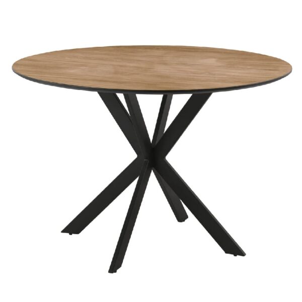 Santiago Wooden Round Dining Table In Oak