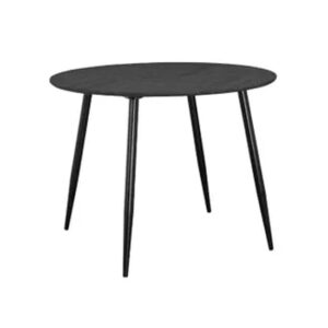 Malibu Wooden Dining Table Round In Fishbone Grey Oak