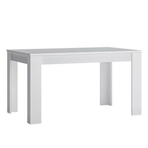 Felton Wooden Extending Dining Table In White