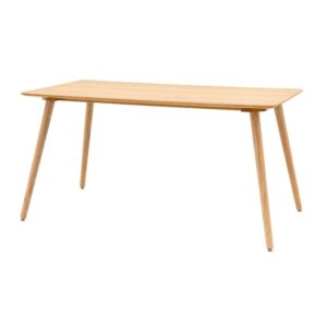 Hervey Wooden Rectangular Dining Table In Natural