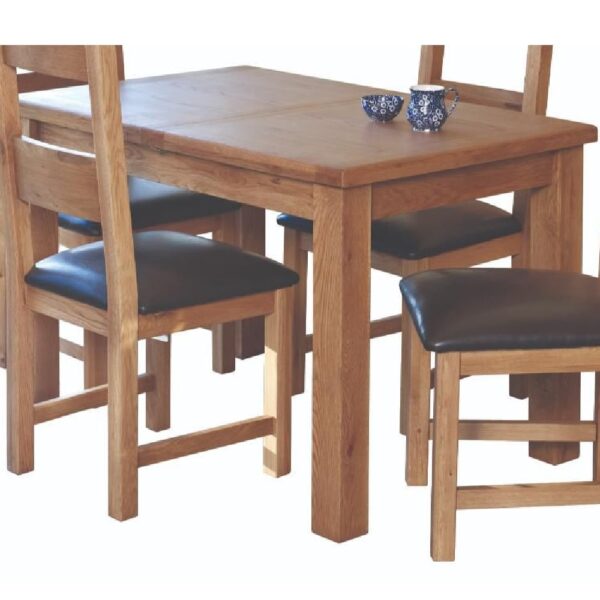 Hewitt Medium Wooden Extending Dining Table In Oak